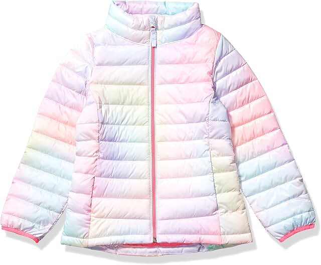 Lightweight Water-Resistant Toddler Girls' Puffer Jacket