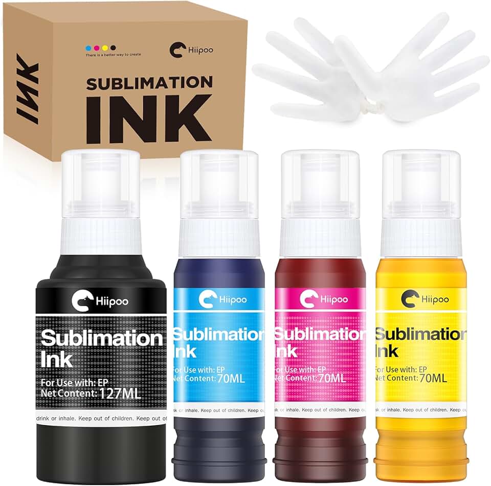 Refilled Sublimation Ink Bottles for Inkjet Printers