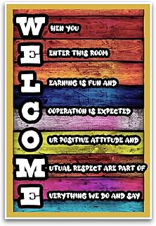 Welcome to My Classroom Educational Poster
