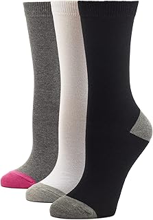 Three pairs of women's casual crew socks