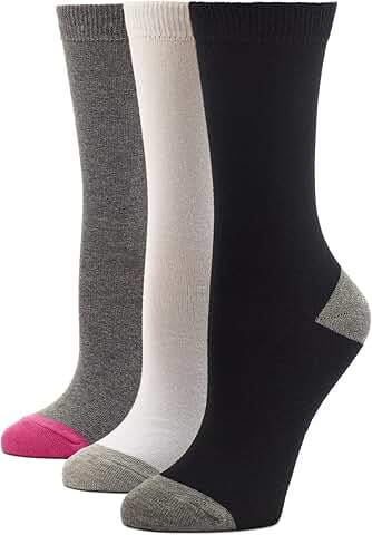 Three pairs of women's casual crew socks