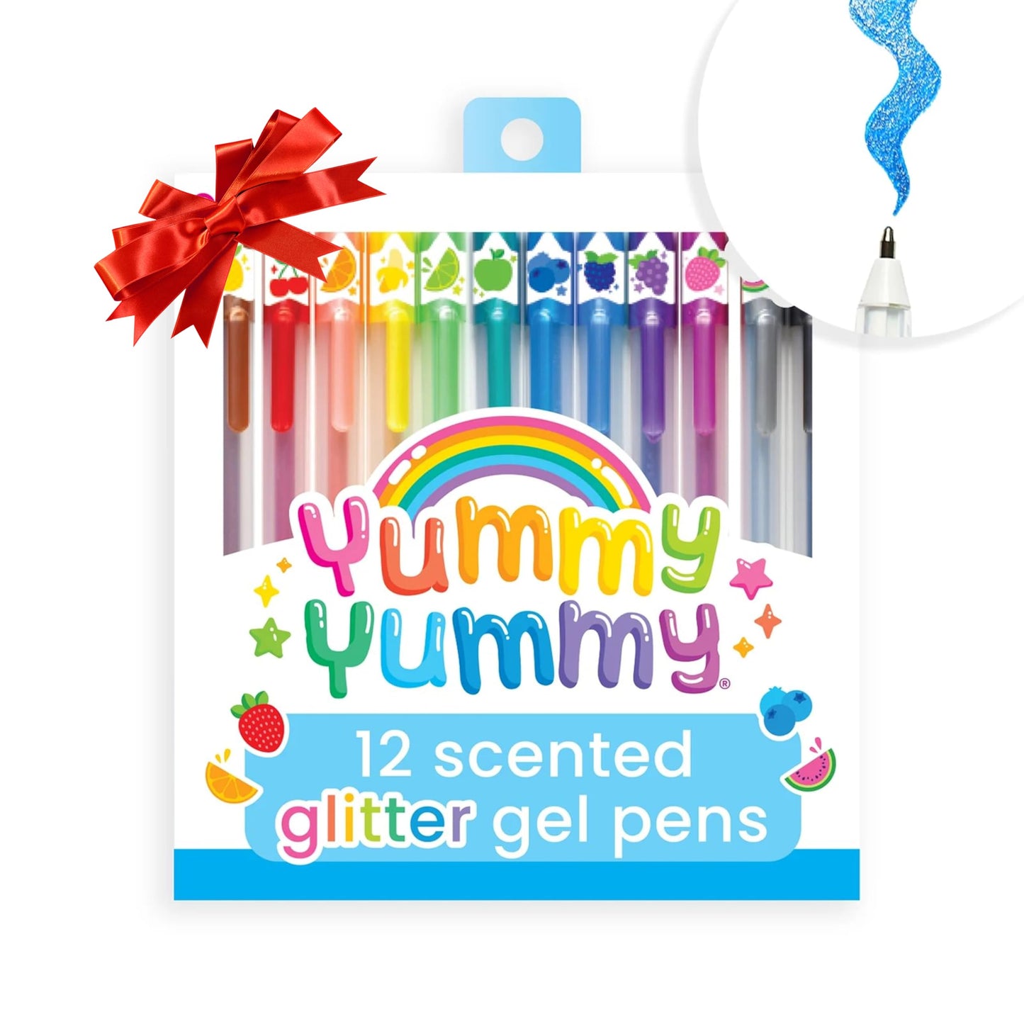 Set of 12 Scented Glitter Gel Pens for Kids and Adults