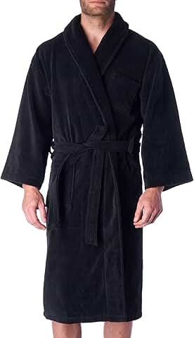 Men's Pure Cotton Terry Cloth Bathrobe