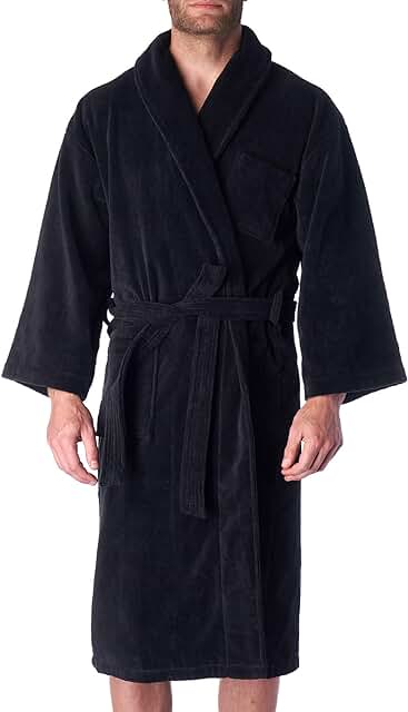 Men's Pure Cotton Terry Cloth Bathrobe