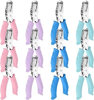 12-Pack Handheld 1/4 Inch Hole Punch for Crafts