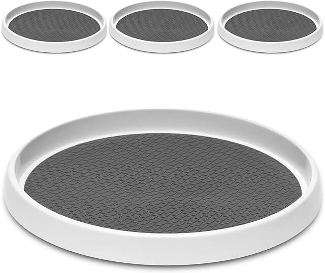 12-Inch Non-Slip Lazy Susan Organizer Set