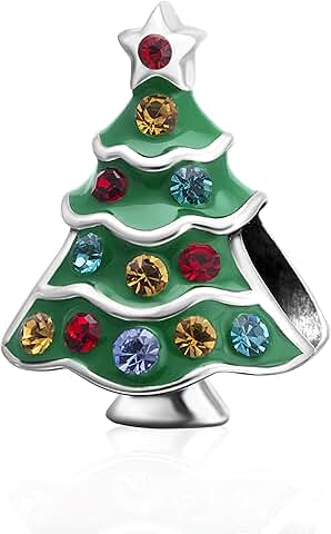 Santa Claus and Reindeer Christmas Charm Beads for Bracelets