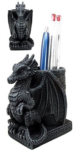 Medieval Fantasy Dragon Pen and Pencil Holder