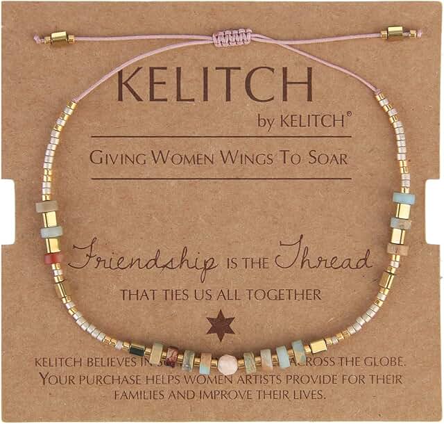 Colorful Crystal Shell Beaded Friendship Bracelet