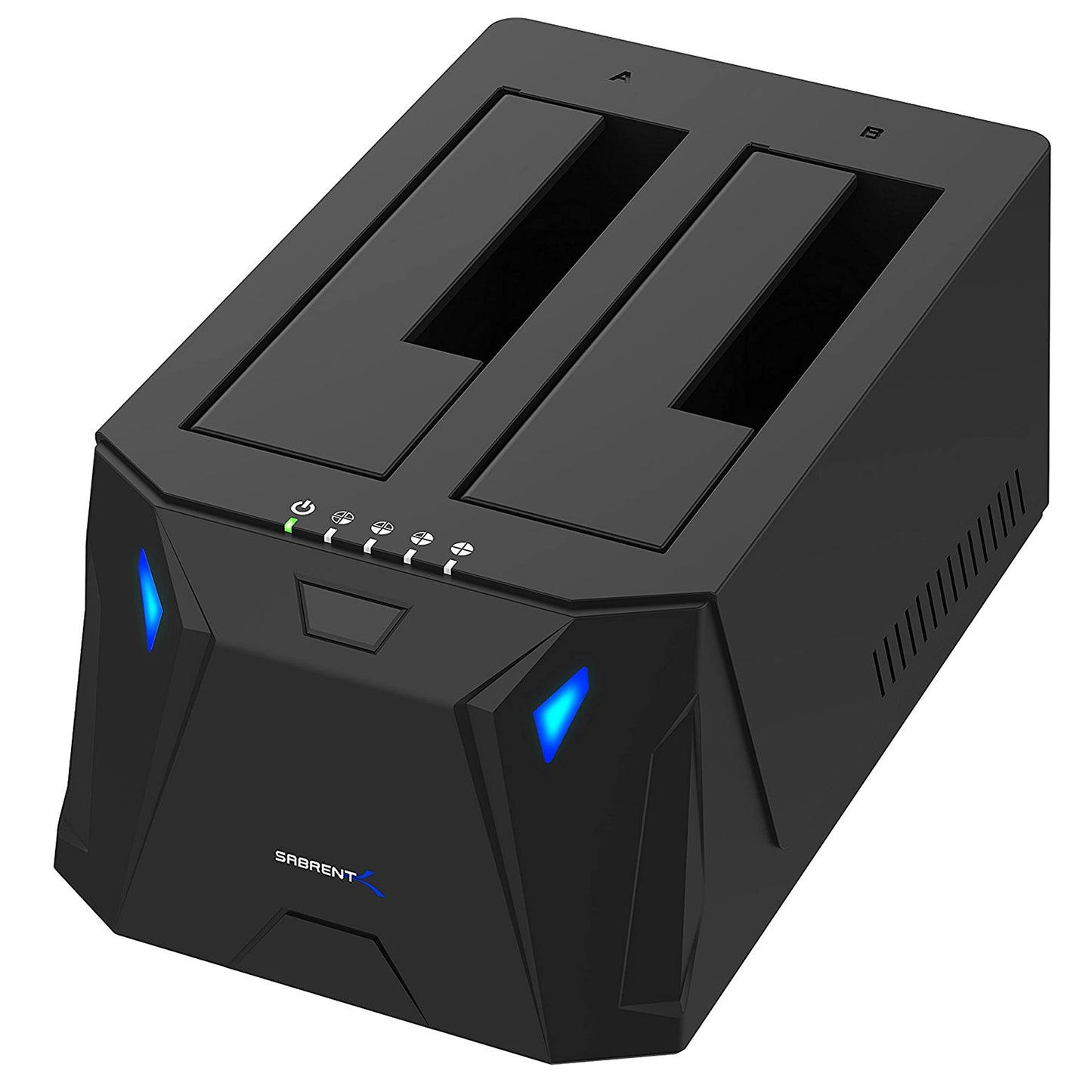 USB 3.0 to SATA I/II/III Dual Bay External Hard Drive Docking Station for 2.5 or 3.5in HDD, SSD with Hard Drive Duplicator/Cloner Function [10TB Support] (EC-HD2B)
