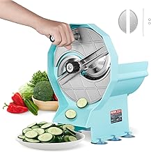 Manual Vegetable and Fruit Slicer with Adjustable Thickness