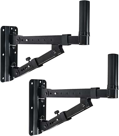 Two Adjustable Wall Mounts for Speakers