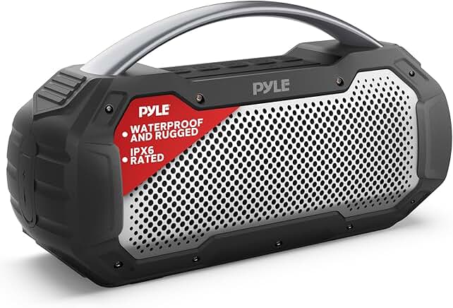 Portable Waterproof Bluetooth Speaker with Microphone