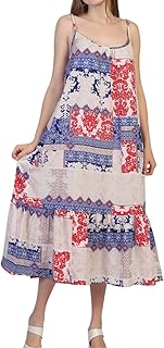 Women’s Summer Casual Sleeveless Maxi Dress with Pockets