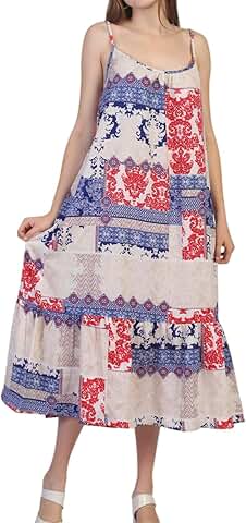 Women’s Summer Casual Sleeveless Maxi Dress with Pockets