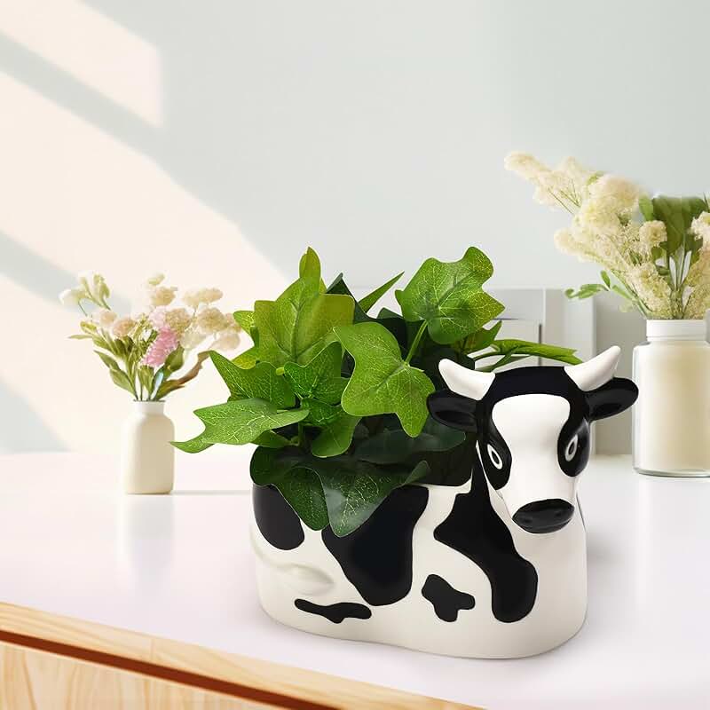 Cow-Shaped Cheese Slice Holder for Refrigerator