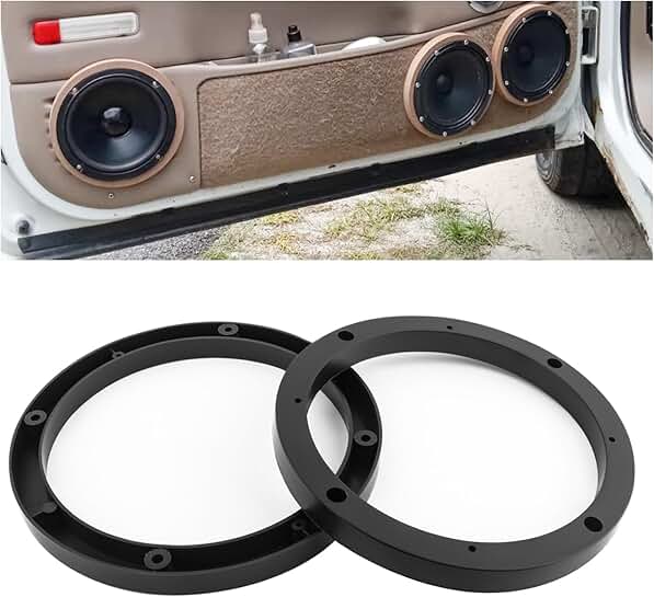 Two 6.5-inch speaker spacers for improved sound quality