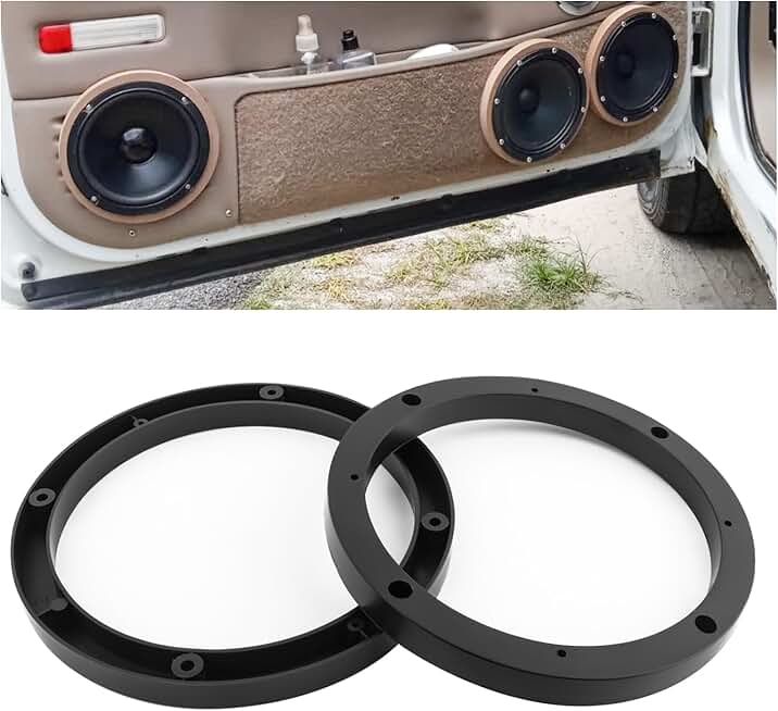 Two 6.5-inch speaker spacers for improved sound quality