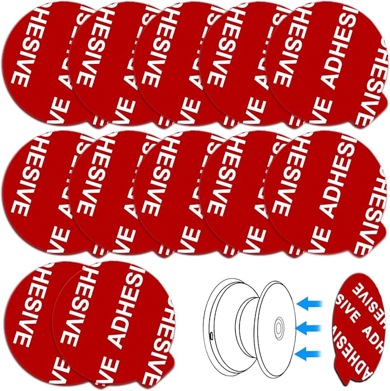 12 Pack Strong Sticky Adhesive Pads for Mounts and Holders