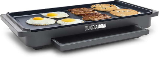 Large 20x10.5-inch Electric Griddle with Nonstick Surface
