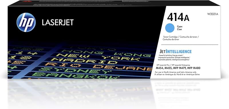 Cyan Original Toner Cartridge for Printer
