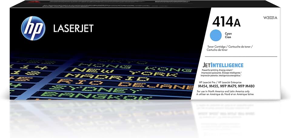 Cyan Original Toner Cartridge for Printer