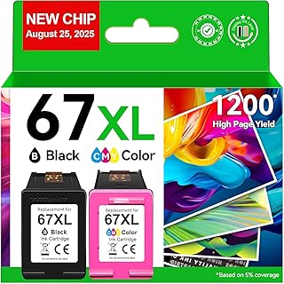 Black and color ink cartridges for compatible printers