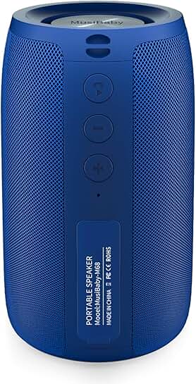 Wireless Waterproof Portable Bluetooth Speaker with Loud Stereo Sound