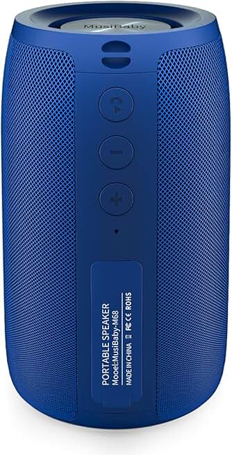 Wireless Waterproof Portable Bluetooth Speaker with Loud Stereo Sound