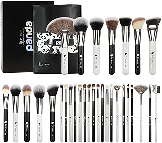 31-Piece Panda Series Makeup Brush Set with Leather Case