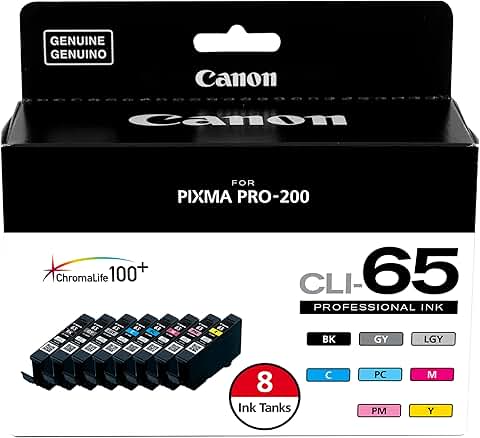 Eight-Color Ink Pack for PIXMA PRO-200 Printers