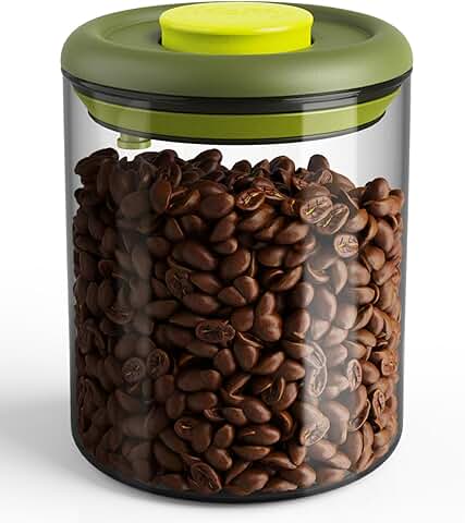 Airtight Coffee Canister with One-Way Valve and UV Protection