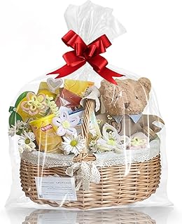 20 Clear Gift Bags, 30x40 Inches, Extra Large