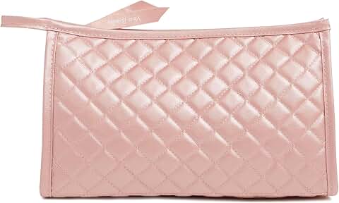 Women's Cotton Trapeze Makeup Organizer Bag