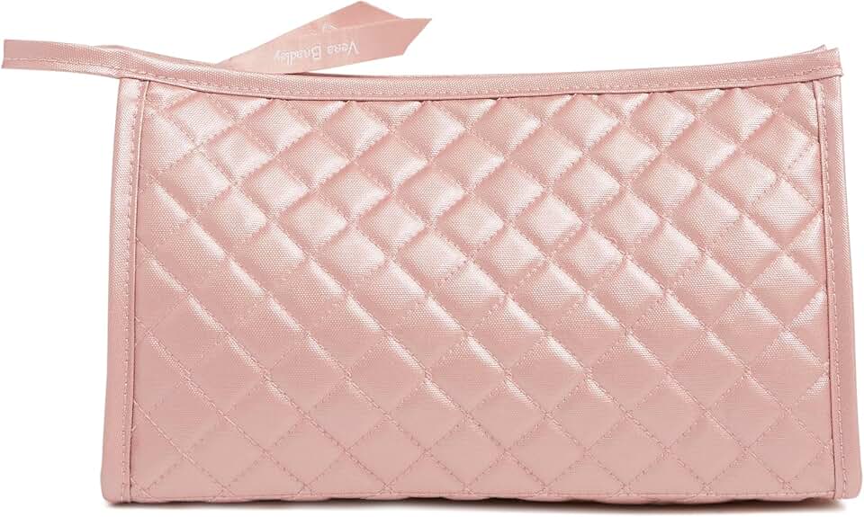 Women's Cotton Trapeze Makeup Organizer Bag