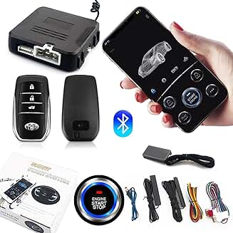 Car Remote Start and Stop Kit with Keyless Entry and Bluetooth Control
