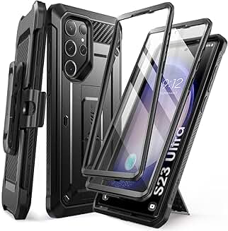 Samsung Galaxy S23 Ultra case with stand and screen protector