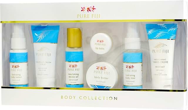 7-Piece Bath and Body Gift Set with Coconut Scent