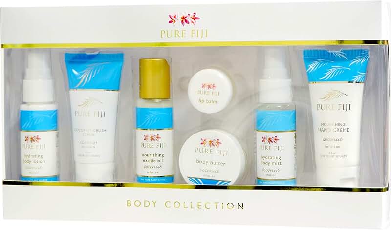 7-Piece Bath and Body Gift Set with Coconut Scent