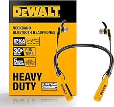Heavy Duty Bluetooth Neckband Headphones with 30H Runtime