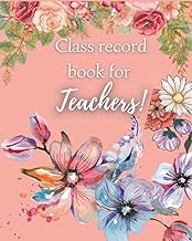 Floral Teacher Record Book and Lesson Planner
