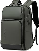 17-Inch Green Travel Backpack with USB and Water Resistance