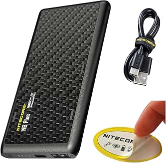 Lightweight 10,000mAh Power Bank with USB-C and USB-A
