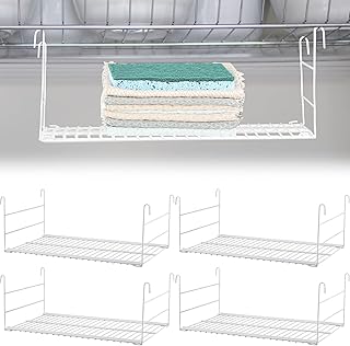 4-Piece 14.7-Inch Hanging Wire Shelf Organizer Set