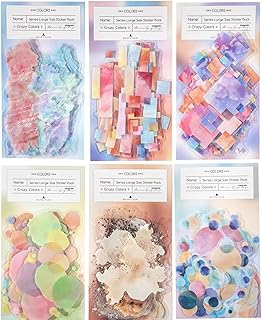 120 Creative Shape and Color Sticker Set for Crafts