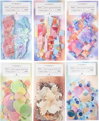 120 Creative Shape and Color Sticker Set for Crafts