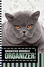 Hourly Organizer with Cat Cover, 6x9, One Year