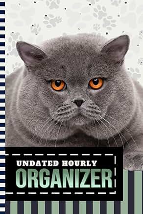 Hourly Organizer with Cat Cover, 6x9, One Year