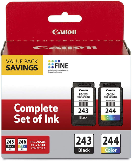 2 Pack Package with PG-243 Black, CL-244 Color