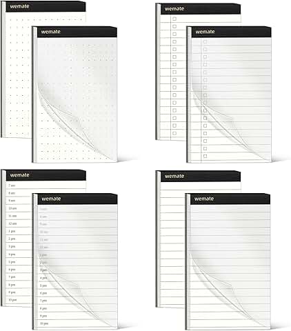 8-Pack Note Pads for Writing and Planning